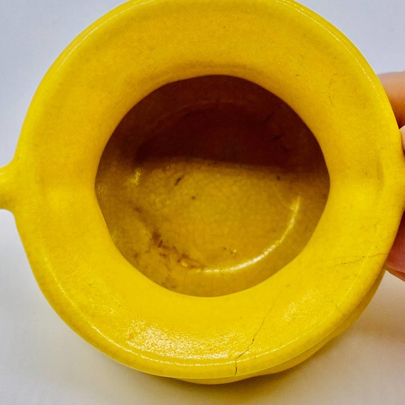 Vintage Demitasse Yellow Stangl Pottery Open Sugar See Description - Picture 7 of 10